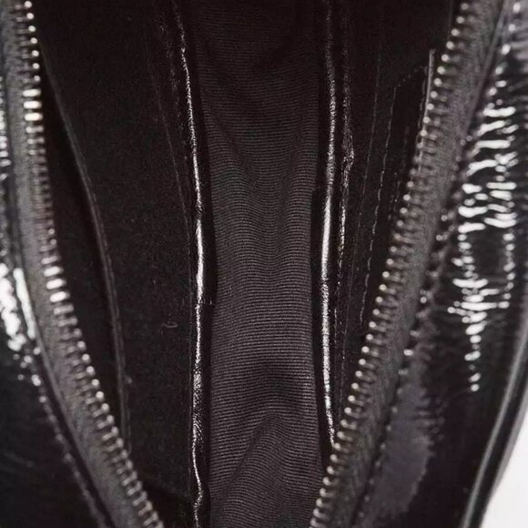 Yves Saint Laurent Black Sequin Monogram Mini Blogger Bag - Picture 10 of 12